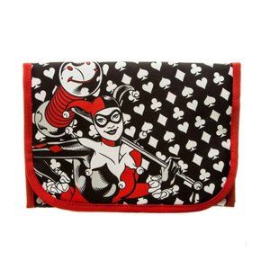 Harley Quinn Makeup Bag - Red and Black